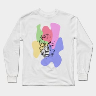 Rainbow face Long Sleeve T-Shirt